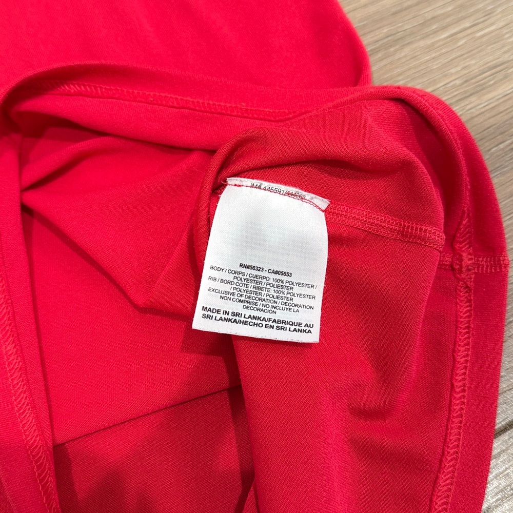NIKE Red Dri-Fit Polyester Active Workout Gym Exercise Running Tank Top Size XS - Picture 4 of 6